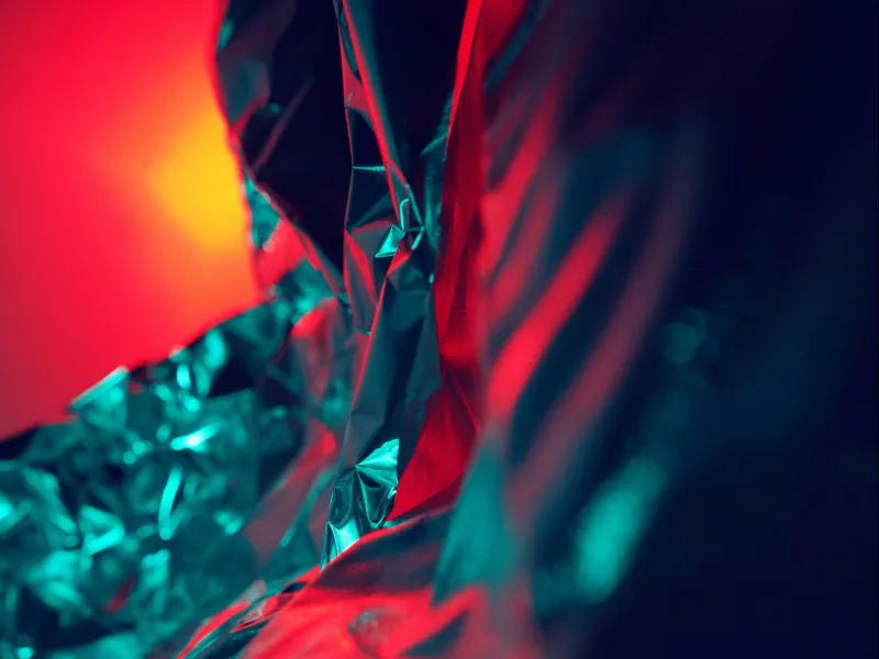 Creative image of foil paper