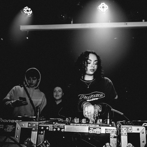 dj for the night SoundGyal Saf playing a set at a previous club night