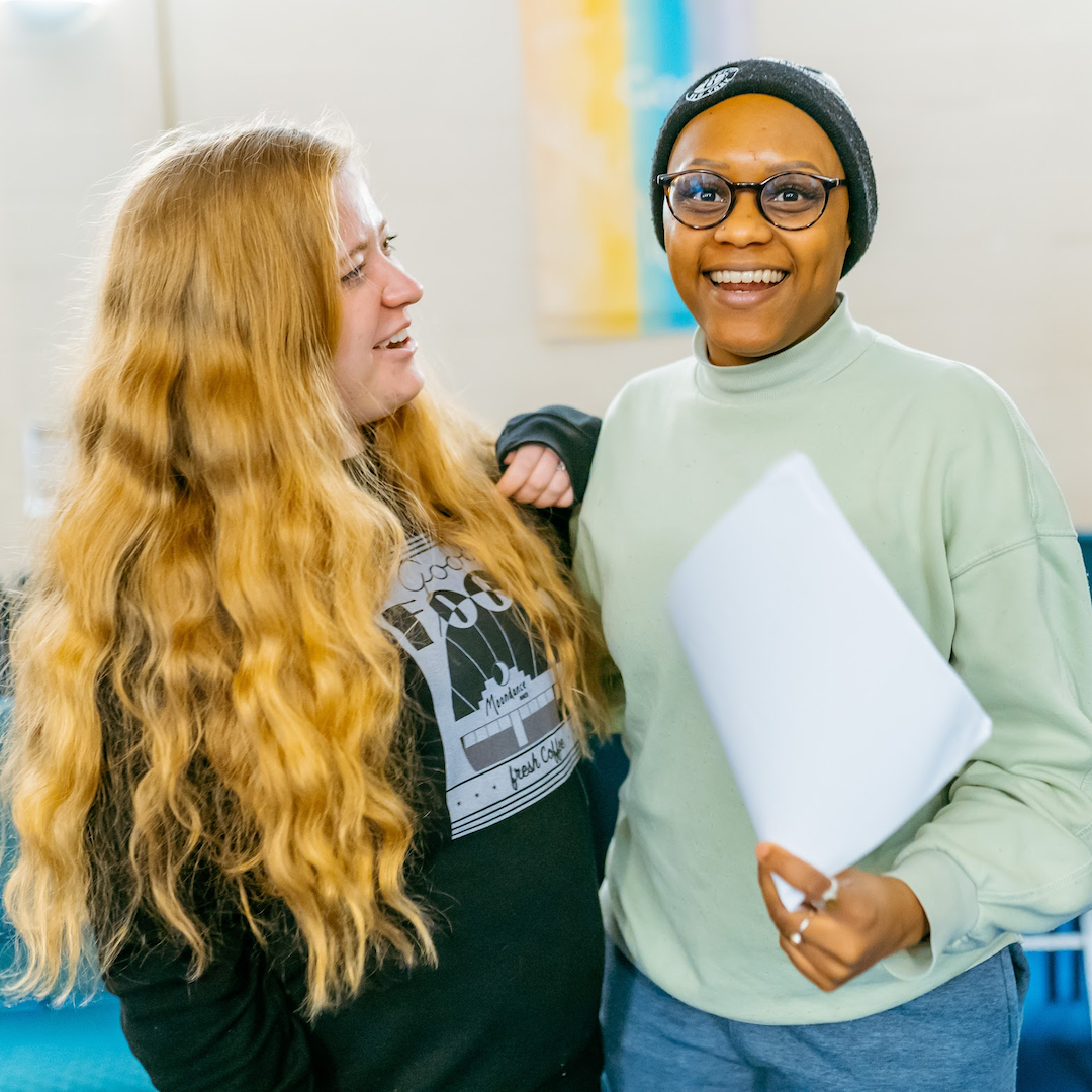 two of the Strike A Light Youth Theatre leaders